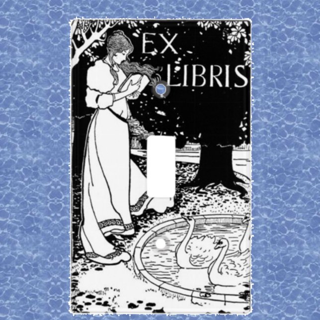 Woman Reading Art Nouveau Light Switch Cover (Creator Uploaded)