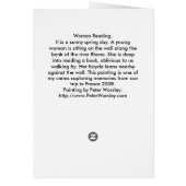Woman Reading Cards (Back)