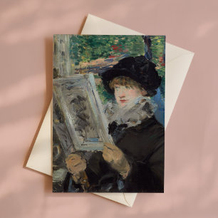 Woman Reading Édouard Manet Card