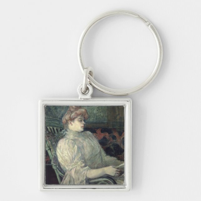 Woman Reading Keychain (Front)