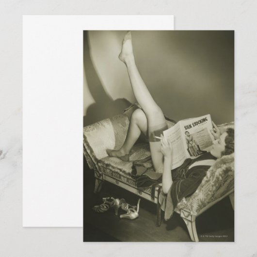 Woman Reading Magazine (Front/Back)