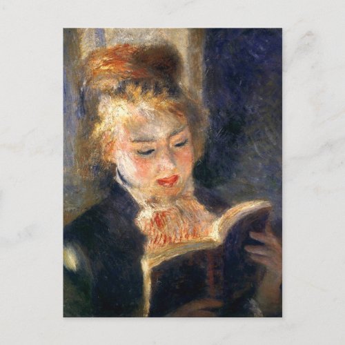 Woman Reading Postcard