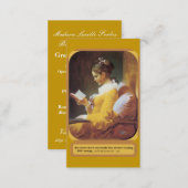 Woman Reading  Regular Business Card (Front/Back)