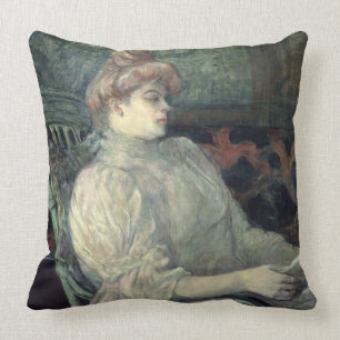 Woman Reading Throw Pillow