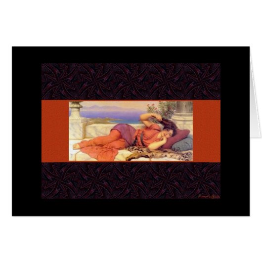 Woman Reclining Cards (Front Horizontal)