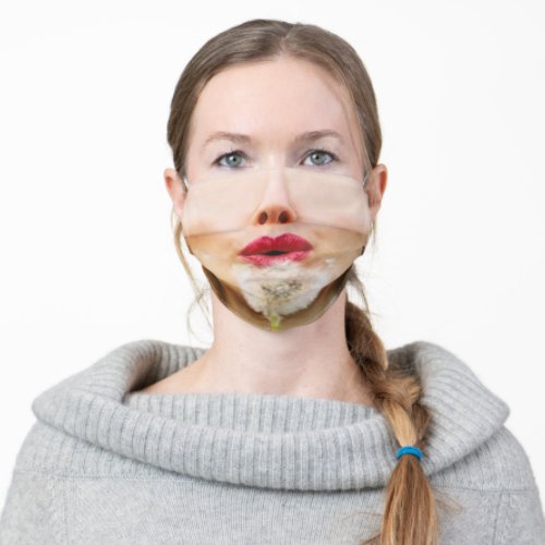 Woman Red Lips Dandelion Adult Cloth Face Mask