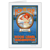 Woman Riding Ferry - Hood Canal, Washington (Front)