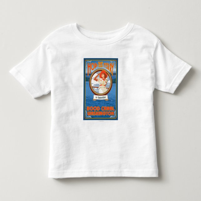 Woman Riding Ferry - Hood Canal, Washington Toddler T-shirt (Front)