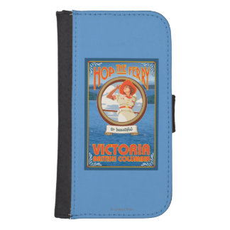 Woman Riding Ferry - Victoria, BC Canada Phone Wallet