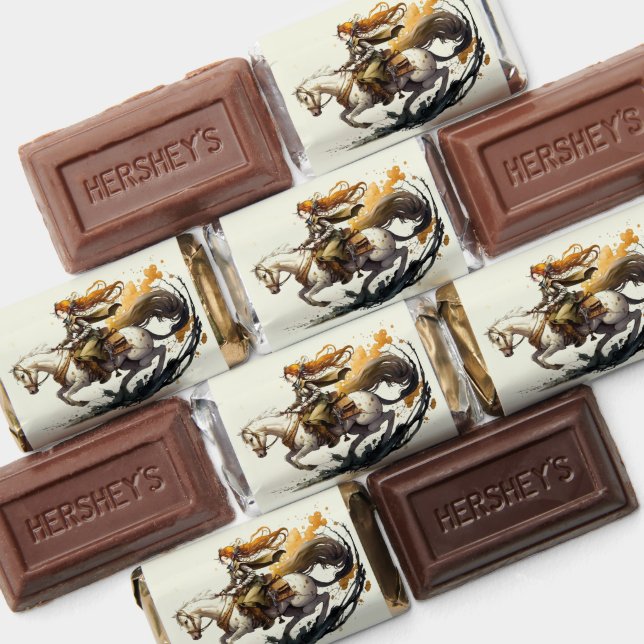 Woman riding horse hershey's miniatures (Assorted)