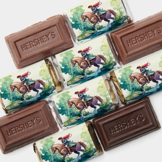 Woman riding horse hershey's miniatures (Assorted)
