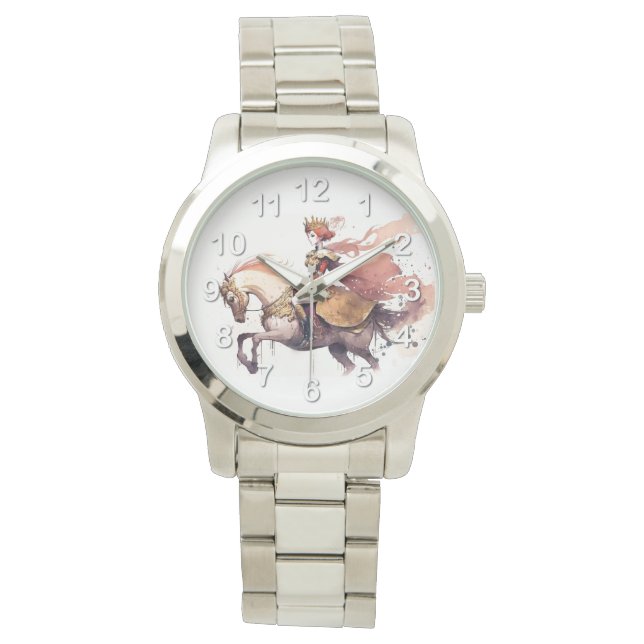 Woman riding horse watch (Front)