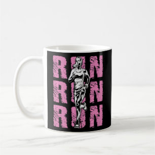 Woman Runs The Triatlon Coffee Mug