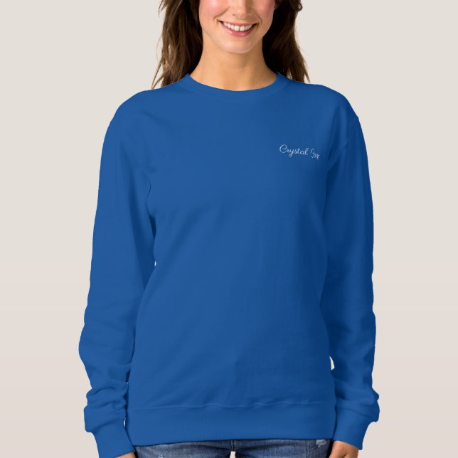 Woman’s sweat shirt with painting image  (Front)