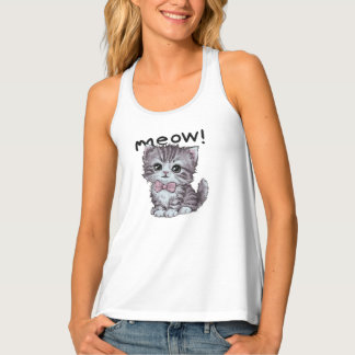 Woman s tank top mew