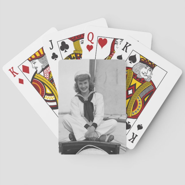 Woman Sailor Poker Cards (Back)