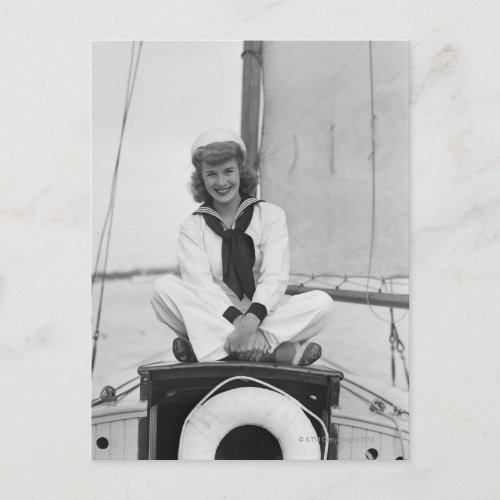 Woman Sailor Postcard