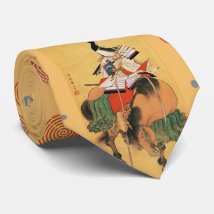 WOMAN SAMURAI TOMOE GOZEN HORSEBACK Japanese Art Neck Tie