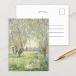 Woman Seated Under the Willows | Claude Monet Postcard<br><div class="desc">Woman Seated Under the Willows (1880) by French Impressionist artist Claude Monet. The original painting is an oil on canvas.

Use the design tools to add custom text or personalize the image.</div>