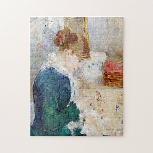 Woman Sewing, Berthe Morisot Jigsaw Puzzle (Vertical)