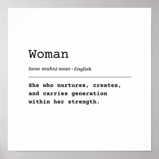 Woman – She Who Carries Generations Poster