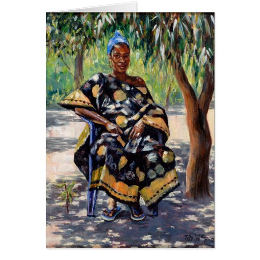 Woman Sitting 2004 Cards (Front)