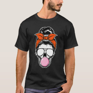 Woman Skeleton Bubble Gum Lazy Halloween Costume M T-Shirt