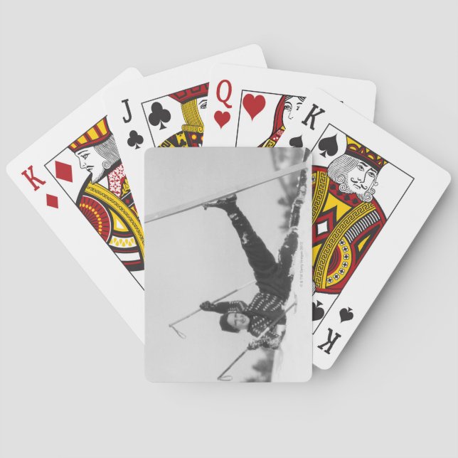 Woman Skier 2 Poker Cards (Back)