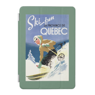 Woman Skiing - Both English and French Poster iPad Mini Cover
