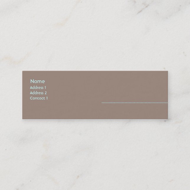 Woman - Skinny Mini Business Card (Front)