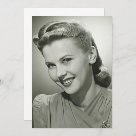 Woman Smiling 2 (Front/Back)