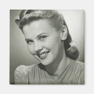 Woman Smiling 2 Magnet