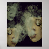 Black Smoke Vape Premium Poster | Zazzle