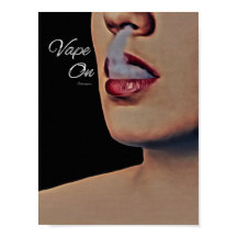 Woman Smoke Vape On Poster