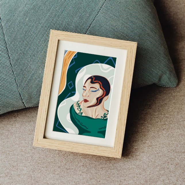 Woman Snake - Snake Head Lady Framed Art (Creator Uploaded)