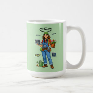 Woman Software Engineer Whose Hobby is Gardening Coffee Mug
