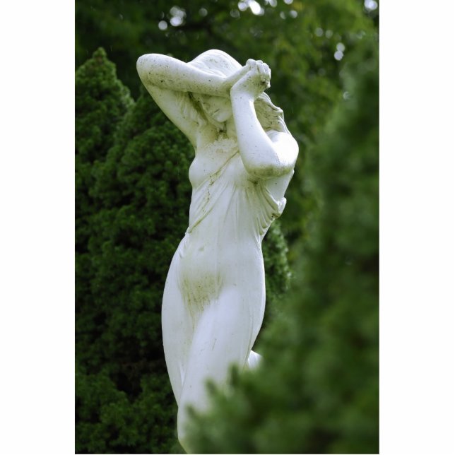 Woman statue in the garden (Front)