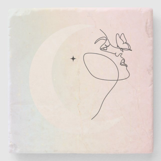 Woman Stone Coaster (Front)