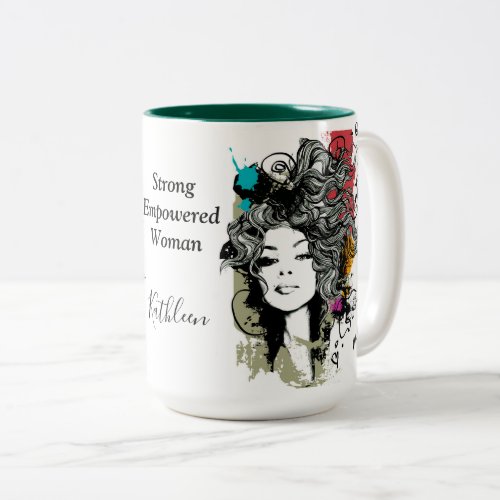 Woman Strong Empowered Personalize Mug