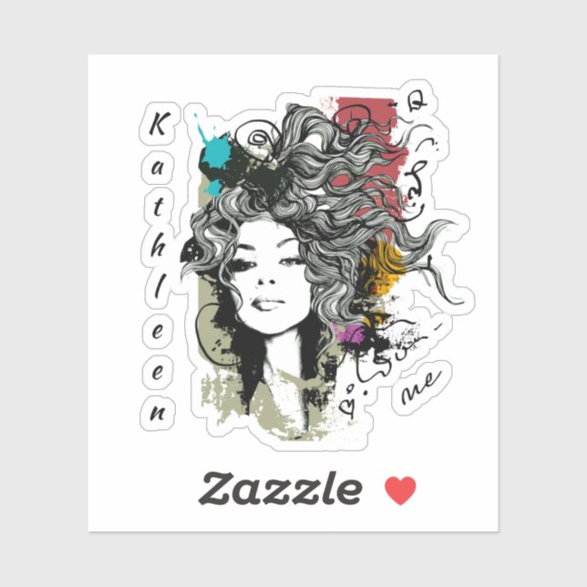 Woman Strong Empowered Sticker (Sheet)