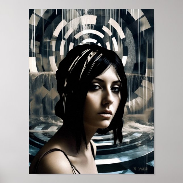 Woman Swimmer Poster (Front)