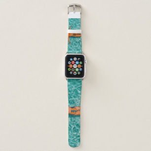 Woman swimming alone in body of water apple watch band