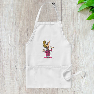 Woman Taking Pills Adult Apron