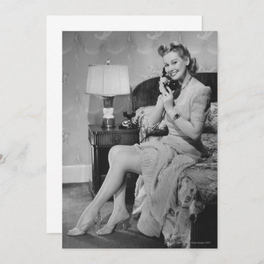 Woman Talking on Phone (Front/Back)