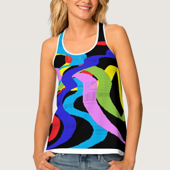  woman TANK TOP design beautful (Front)