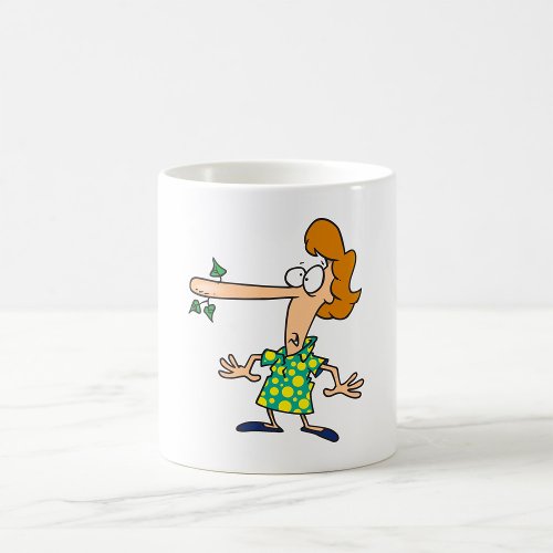 Woman Telling Lies Coffee Mug