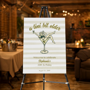 Woman Tini Bit Older Martini Retro 30th Birthday Foam Board