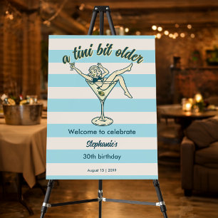 Woman Tini Bit Older Martini Retro 30th Birthday Foam Board