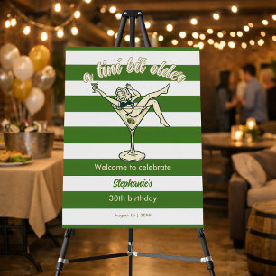 Woman Tini Bit Older Martini Retro 30th Birthday Foam Board