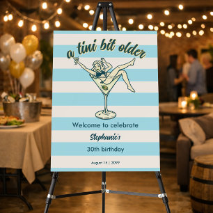Woman Tini Bit Older Martini Retro 30th Birthday Foam Board